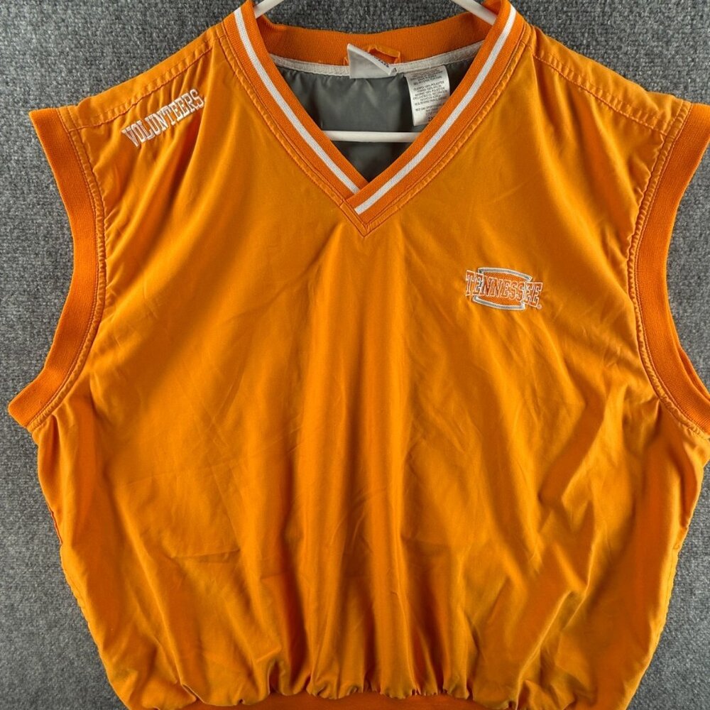 Tennessee Volunteers Lined Microfiber Vest 2XL Orange Logo Embroidery Golfing